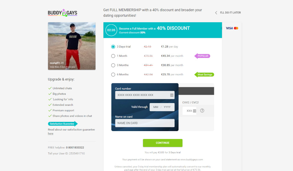 Aiuto e supporto su BuddyGays