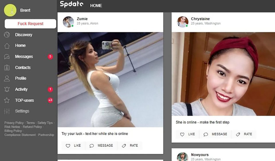 Profils - Qui sont les utilisateurs de Spdate?