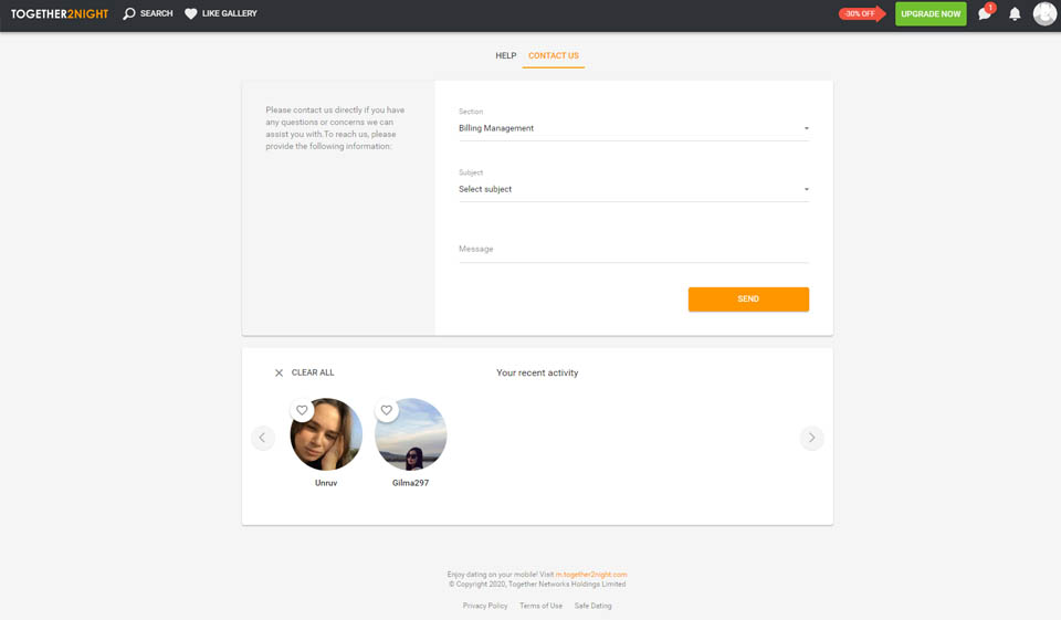 ¿Cómo utilizar Together2Night?